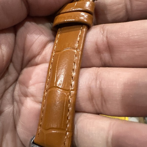 Working Rare Bulova N7 Digital Mens VTG Watch Quartz Brown 40mm New Battery 8in" - Picture 9 of 12